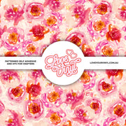 Watercolour Floral Patterned Vinyl LYV_210